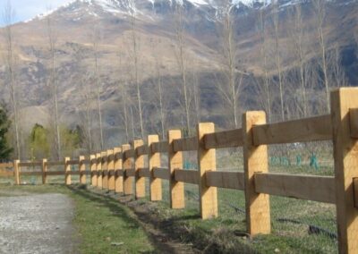 2 Rail Wooden Fencing